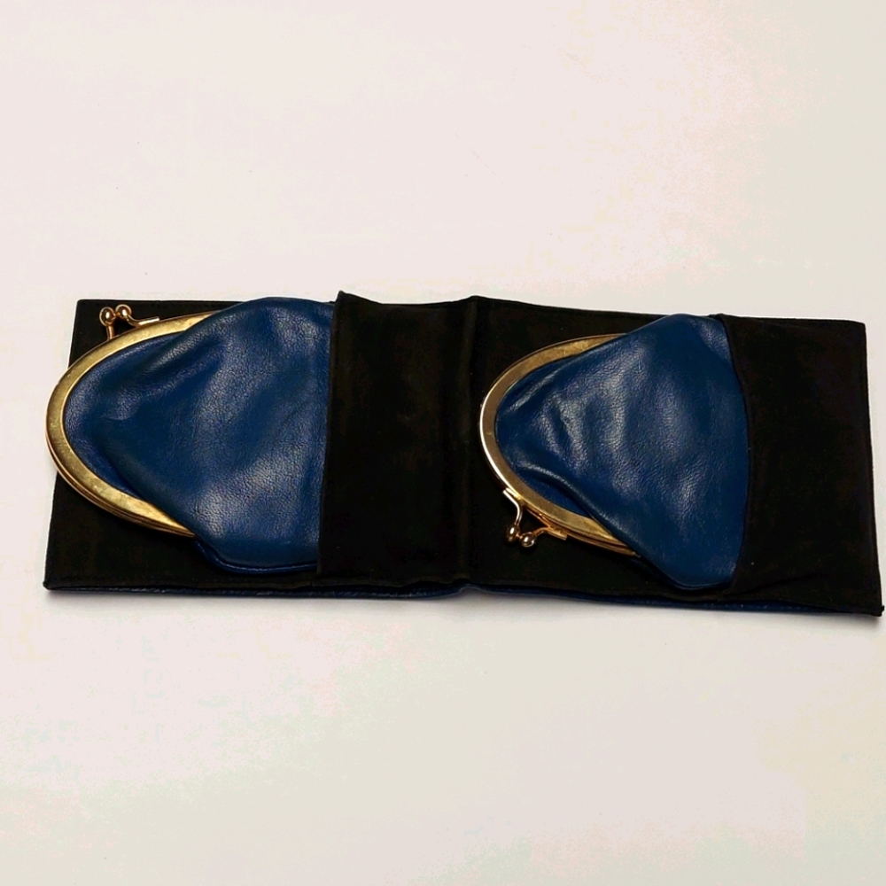 Super rare Gucci leather wallet coin purses 70s vintage luxury, EVC!